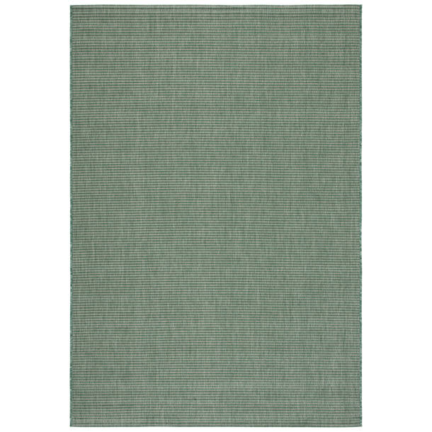Ebern Designs Kalan Dark Green/Beige Indoor/Outdoor Rug & Reviews Wayfair
